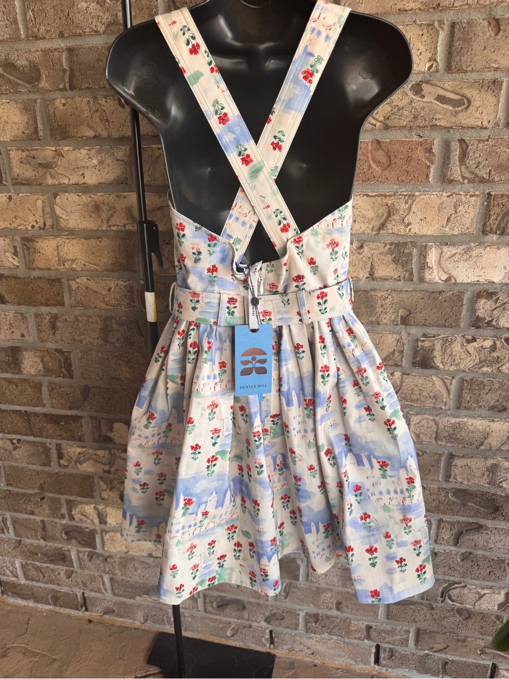 Hunter Bell Eileen Village Floral Belted Mini Dress Size 4 NWT $415 - Picture 5 of 16